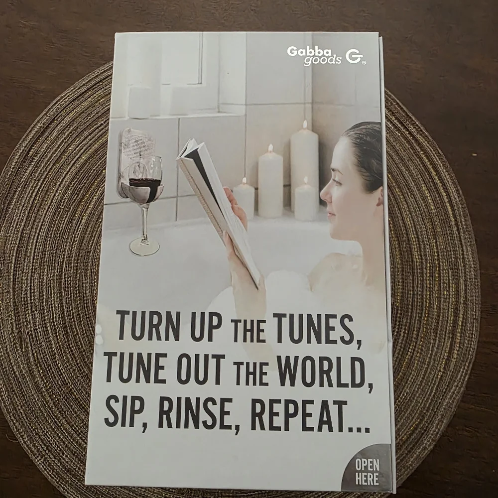Bathtub Bluetooth Wine Holder & Speaker NEW NIB